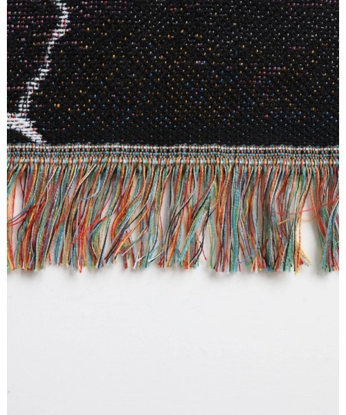Liberaiders(リベレイダース)の「Liberaiders/リベレイダース DEAD ROSE THROW BLANKET ブランケット ジャガード 大判 インテリア ソファ ラグ 2026秋冬新作(ブランケット・メンズ・ブラック・FREE)」の6枚目の写真