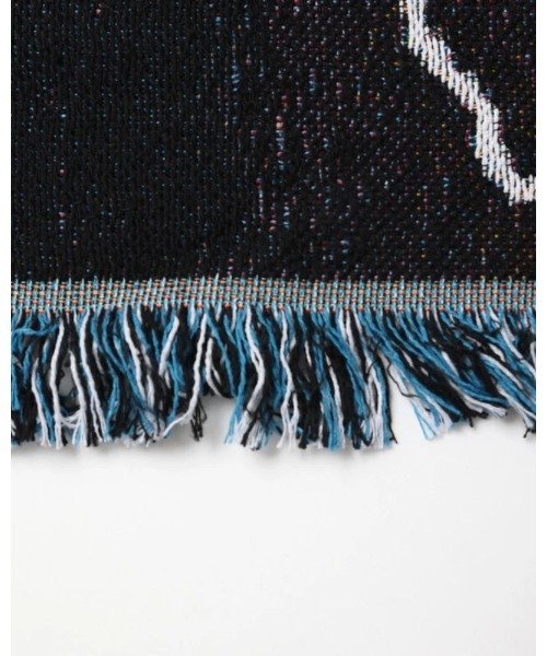 Liberaiders(リベレイダース)の「Liberaiders/リベレイダース DEAD ROSE THROW BLANKET ブランケット ジャガード 大判 インテリア ソファ ラグ 2026秋冬新作(ブランケット・メンズ・ブラック・FREE)」の7枚目の写真