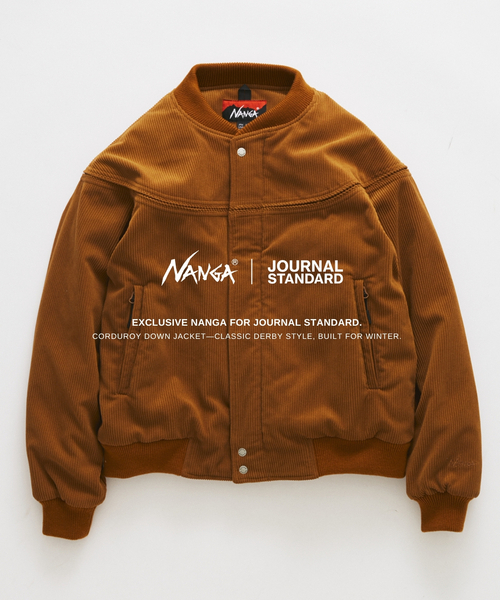 NANGA(ナンガ)の「NANGA / ナンガ 別注 ヴィンテージ リッジ コーデュロイ ダウンジャケット(ダウンジャケット/コート・メンズ・ブラック/キャメル・MEDIUM/LARGE)」の2枚目の写真