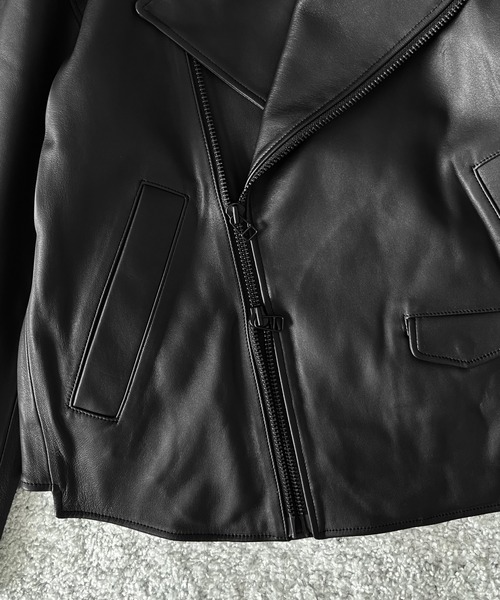 my beautiful landlet(マイビューティフルランドレット)の「my beautiful landlet Leather riders jacket(テーラードジャケット・メンズ・ブラック・1)」の4枚目の写真
