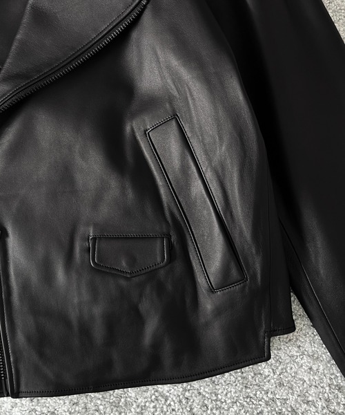my beautiful landlet(マイビューティフルランドレット)の「my beautiful landlet Leather riders jacket(テーラードジャケット・メンズ・ブラック・1)」の5枚目の写真