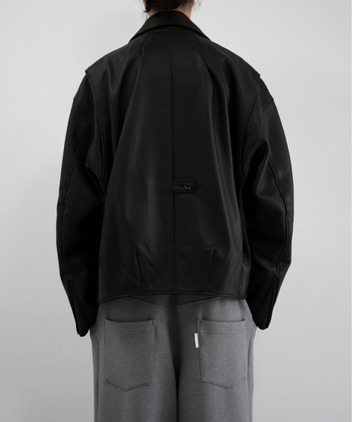 my beautiful landlet(マイビューティフルランドレット)の「my beautiful landlet Leather riders jacket(テーラードジャケット・メンズ・ブラック・1)」の9枚目の写真