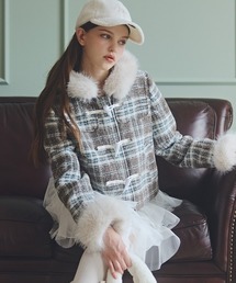 JILL by JILL STUART | フェイクファー付きショートダッフルコート(ダッフルコート)
