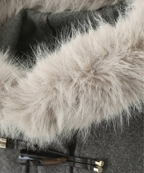 JILL by JILL STUART(ジルバイジルスチュアート)の「フェイクファー付きショートダッフルコート(ダッフルコート・レディース・グレー/ホワイト/ピンク/ブラウン系その他・SMALL/MEDIUM)」の22枚目の写真