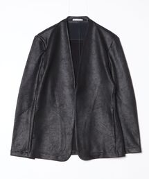 HIGH STREET（ハイストリート）の「ＨＩＧＨ　ＳＴＲＥＥＴ∴テックスエードムラプリントノーカラーＪＫ（Tシャツ/カットソー）」