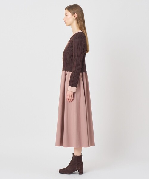 ANAYI（アナイ）の「ミニケーブルドッキング ワンピース（ワンピース・レディース・ブラウン系その他/ブラック系その他・36/38）」の4枚目の写真