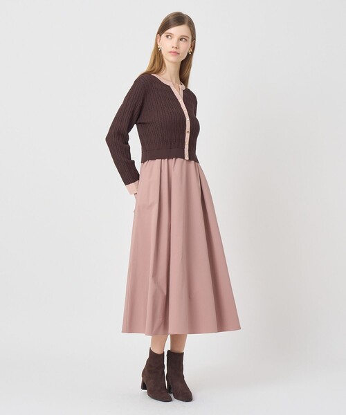 ANAYI（アナイ）の「ミニケーブルドッキング ワンピース（ワンピース・レディース・ブラウン系その他/ブラック系その他・36/38）」の7枚目の写真