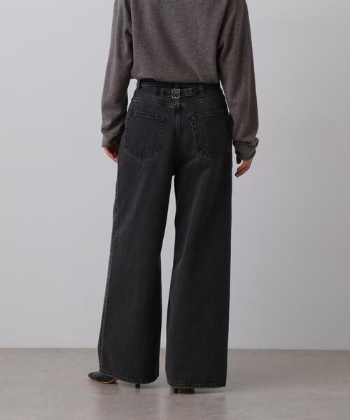 YLEVE(イレーヴ)の「YLEVE / 13.5oz DENIM HIGH WAIST WIDE(デニムパンツ・レディース・グレー・0/2/1)」の2枚目の写真