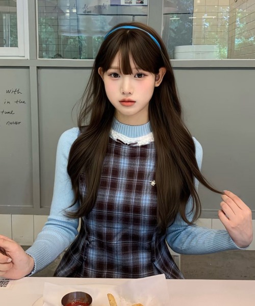 gossip！ロサンゼルス（ゴシップロサンゼルス）の「【Y2Kガーリー】チェック柄 サロペットワンピース ジャンパースカート（ワンピース・レディース・チェック・M）」の14枚目の写真
