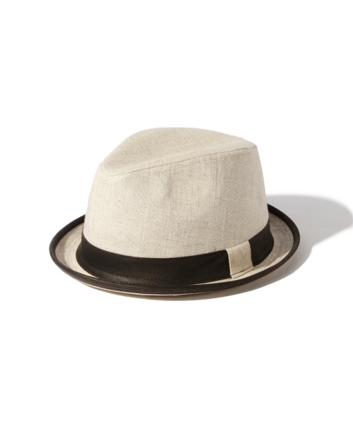 BEAMS（ビームス）の「BEAMS / リネン中折ハット（ハット・メンズ・ネイビー/ブラック/ベージュ・ONE SIZE）」の4枚目の写真