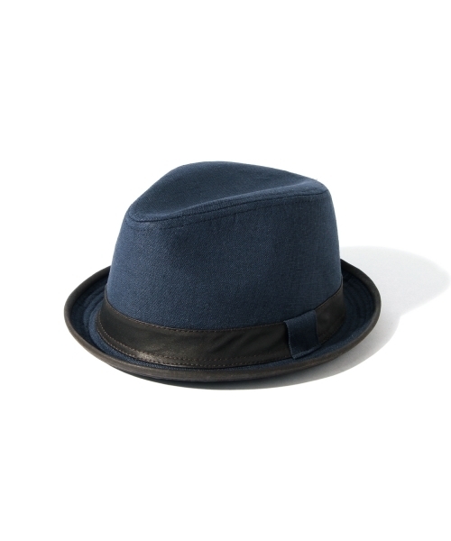 BEAMS（ビームス）の「BEAMS / リネン中折ハット（ハット・メンズ・ネイビー/ブラック/ベージュ・ONE SIZE）」の5枚目の写真