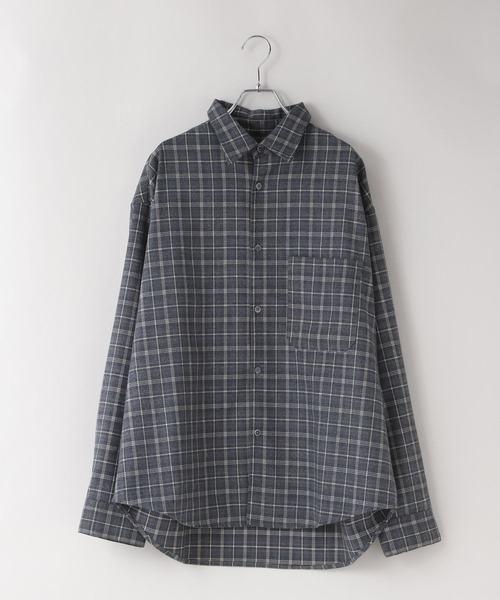 LOWRYS FARM(ローリーズファーム)の「【LFM(U)】TRブラッシュドチェックシャツ 1094292(シャツ/ブラウス・メンズ・ブラウン/グレー・MEDIUM/LARGE)」の1枚目の写真