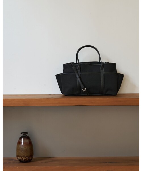 collex(コレックス)の「【Latt】Resaキャンバス3wayトートバッグ(トートバッグ・レディース・ブラック/ホワイト・フリー)」の1枚目の写真
