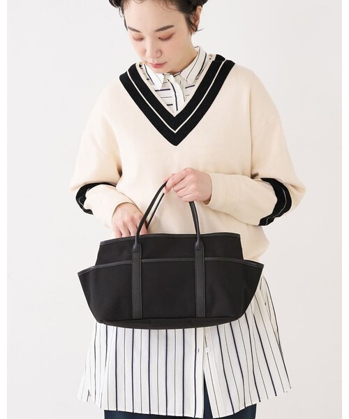 collex(コレックス)の「【Latt】Resaキャンバス3wayトートバッグ(トートバッグ・レディース・ブラック/ホワイト・フリー)」の19枚目の写真