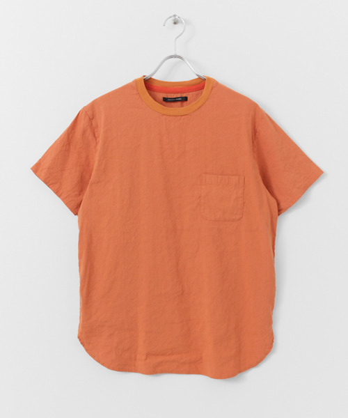 URBAN RESEARCH DOORS MENS（アーバンリサーチ ドアーズ メンズ）の「DOORS ストレッチリネン布帛Tee（シャツ/ブラウス・メンズ・アイボリー/オレンジ/ブルー系その他/ネイビー・40/38）」の21枚目の写真