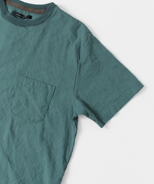 URBAN RESEARCH DOORS MENS（アーバンリサーチ ドアーズ メンズ）の「DOORS ストレッチリネン布帛Tee（シャツ/ブラウス・メンズ・アイボリー/オレンジ/ブルー系その他/ネイビー・40/38）」の11枚目の写真