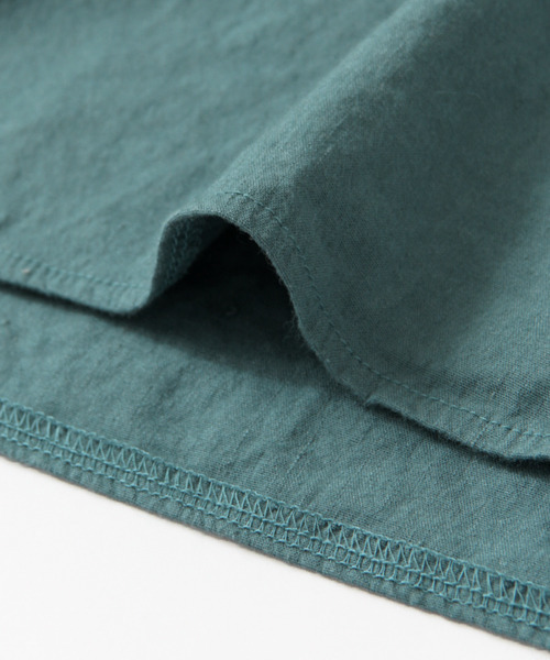 URBAN RESEARCH DOORS MENS（アーバンリサーチ ドアーズ メンズ）の「DOORS ストレッチリネン布帛Tee（シャツ/ブラウス・メンズ・アイボリー/オレンジ/ブルー系その他/ネイビー・40/38）」の15枚目の写真