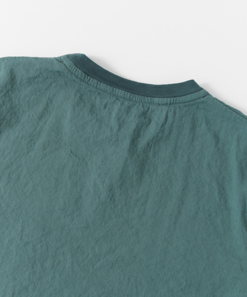 URBAN RESEARCH DOORS MENS（アーバンリサーチ ドアーズ メンズ）の「DOORS ストレッチリネン布帛Tee（シャツ/ブラウス・メンズ・アイボリー/オレンジ/ブルー系その他/ネイビー・40/38）」の16枚目の写真