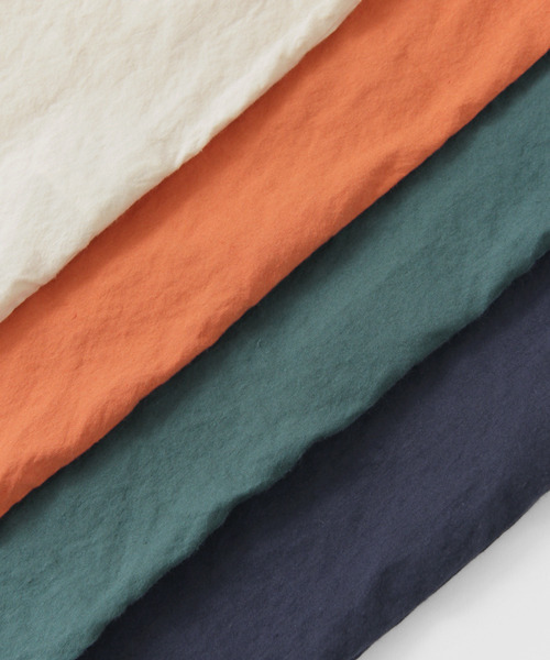 URBAN RESEARCH DOORS MENS（アーバンリサーチ ドアーズ メンズ）の「DOORS ストレッチリネン布帛Tee（シャツ/ブラウス・メンズ・アイボリー/オレンジ/ブルー系その他/ネイビー・40/38）」の10枚目の写真