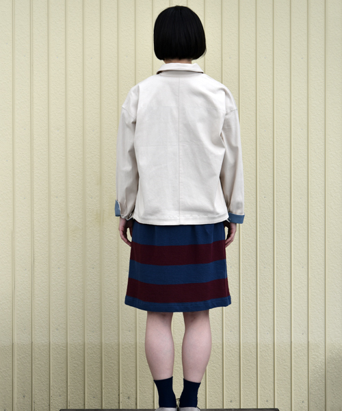 POU DOU DOU（プードゥドゥ）の「パッチポケット付きGジャン（その他アウター・レディース・アイボリー/グリーン/インディゴブルー/イエロー・3）」の7枚目の写真