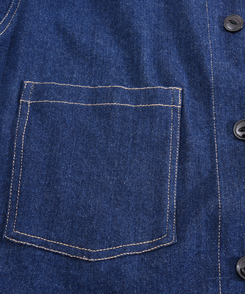 POU DOU DOU（プードゥドゥ）の「パッチポケット付きGジャン（その他アウター・レディース・アイボリー/グリーン/インディゴブルー/イエロー・3）」の10枚目の写真