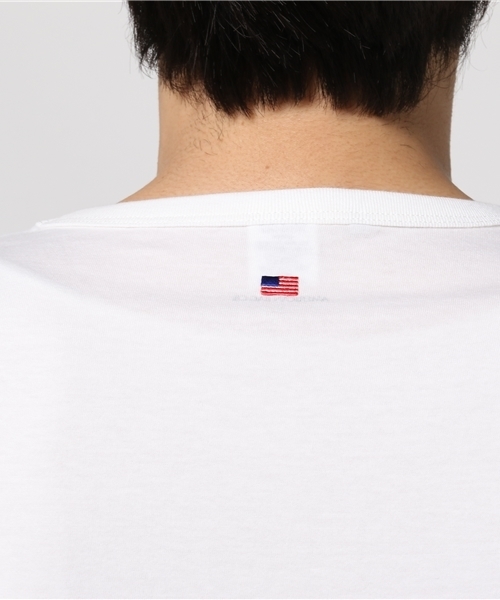 DELUXE(デラックス)の「DELUXE デラックス 別注 半袖 Tシャツ ARMY TEE(Tシャツ/カットソー・メンズ・ホワイト/オリーブ・L/M)」の9枚目の写真