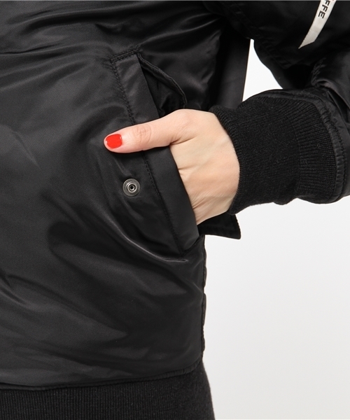 KIFFE(キッフェ)の「KIFFE:MA-1(MA-1・レディース・ベージュ/ブラック・ONE SIZE)」の12枚目の写真