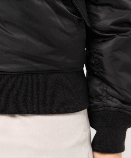 KIFFE(キッフェ)の「KIFFE:MA-1(MA-1・レディース・ベージュ/ブラック・ONE SIZE)」の13枚目の写真