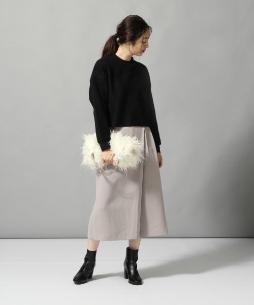 HARE（ハレ）の「アシメラップクロップドパンツ(HARE)（その他パンツ・レディース・グレー系その他/ネイビー/レッド系その他/グレー・SMALL/MEDIUM）」の16枚目の写真