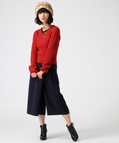 HARE（ハレ）の「アシメラップクロップドパンツ(HARE)（その他パンツ・レディース・グレー系その他/ネイビー/レッド系その他/グレー・SMALL/MEDIUM）」の10枚目の写真