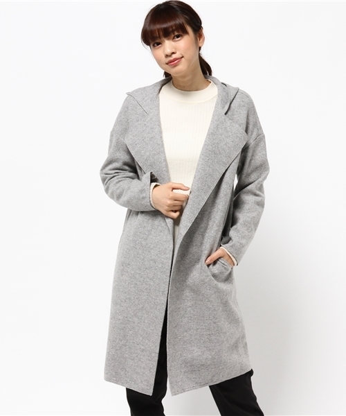 Droite lautreamont（ドロワットロートレアモン）の「クラシックミルドコート（その他アウター・レディース・グレー/ネイビー・M）」の9枚目の写真