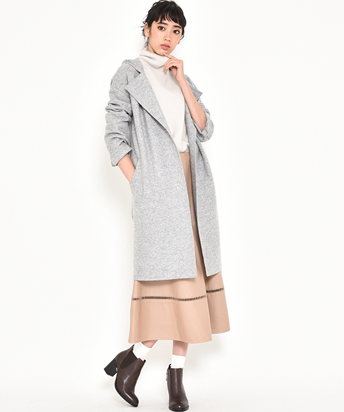 Droite lautreamont（ドロワットロートレアモン）の「クラシックミルドコート（その他アウター・レディース・グレー/ネイビー・M）」の3枚目の写真