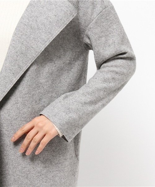 Droite lautreamont（ドロワットロートレアモン）の「クラシックミルドコート（その他アウター・レディース・グレー/ネイビー・M）」の15枚目の写真