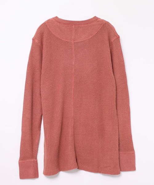 Audition(オーディション)の「M0541 ピグメントVネックプルオーバー(Tシャツ/カットソー・レディース・バーガンディー/オリーブ/チャコール・MEDIUM)」の21枚目の写真