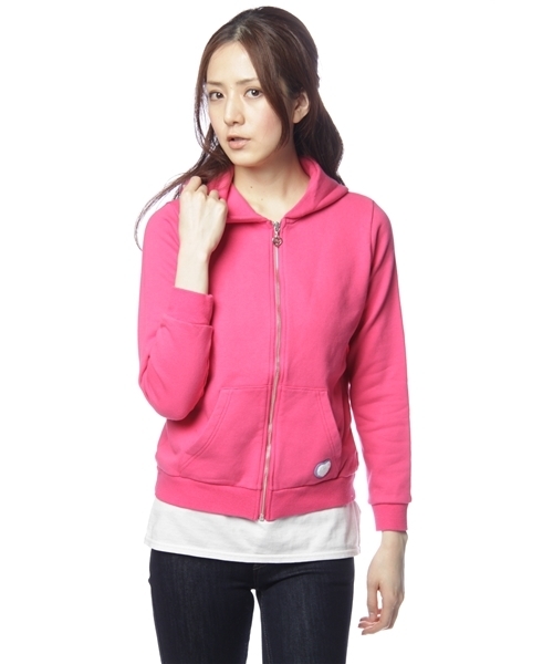 MILKFED.(ミルクフェド)の「ZIP UP HOODY 80SFONT(パーカー・レディース・ブラック/アッシュグレー/ピンク・X-SMALL/SMALL)」の1枚目の写真