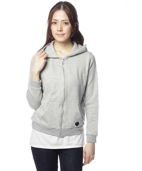 MILKFED.(ミルクフェド)の「ZIP UP HOODY 80SFONT(パーカー・レディース・ブラック/アッシュグレー/ピンク・X-SMALL/SMALL)」の3枚目の写真