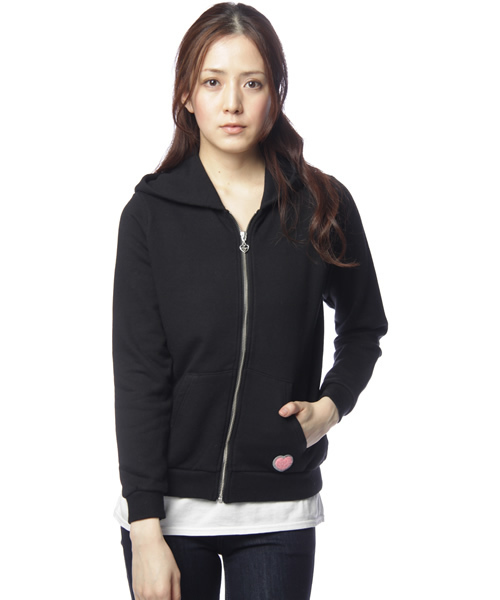 MILKFED.(ミルクフェド)の「ZIP UP HOODY 80SFONT(パーカー・レディース・ブラック/アッシュグレー/ピンク・X-SMALL/SMALL)」の2枚目の写真