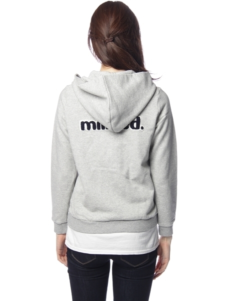 MILKFED.(ミルクフェド)の「ZIP UP HOODY 80SFONT(パーカー・レディース・ブラック/アッシュグレー/ピンク・X-SMALL/SMALL)」の5枚目の写真