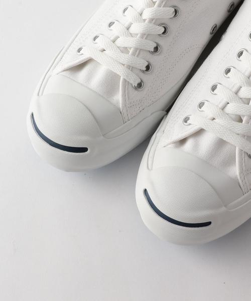 CONVERSE（コンバース）の「＜CONVERSE＞ JACK PURCELL/ｽﾆｰｶｰ（スニーカー・メンズ・ホワイト/ブラック・26cm/27cm/25.5cm/27.5cm/26.5cm）」の4枚目の写真