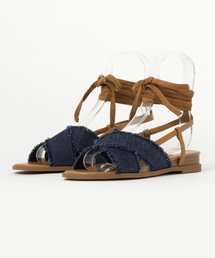 クロスストラップレースアップサンダル / CROSS-STRAP LACE-UP SANDALS
