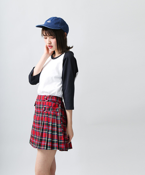 WEGO（ウィゴー）の「WEGO/フラップベルトプリーツスカパン（スカート・レディース・ブラック/レッド系その他/イエロー系その他/グリーン系その他/インディゴブルー・FREE）」の16枚目の写真