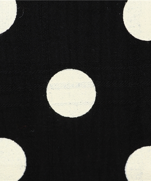 MERLOT（メルロー）の「ドット柄フリルへムワンピース2327（ワンピース・レディース・ブラック/カーキ/オレンジ・FREE）」の13枚目の写真