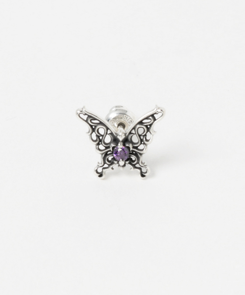 ARTEMIS KINGS（アルテミスキングス）の「ARTEMIS KINGS/ﾊﾟﾋﾟﾖﾝﾛｰｽﾞｽﾀｯﾄﾞ（ピアス（片耳用）・メンズ・パープル・FREE）」の5枚目の写真