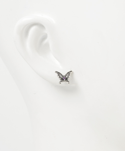 ARTEMIS KINGS（アルテミスキングス）の「ARTEMIS KINGS/ﾊﾟﾋﾟﾖﾝﾛｰｽﾞｽﾀｯﾄﾞ（ピアス（片耳用）・メンズ・パープル・FREE）」の4枚目の写真