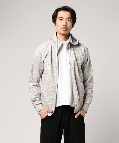 Champion（チャンピオン）の「【Champion/チャンピオン】メンズ Wrap-Air ジップパーカー アクションスタイル（パーカー・メンズ・ネイビー/オフホワイト/ブラック/グレー・LARGE/MEDIUM/X-LARGE）」の3枚目の写真