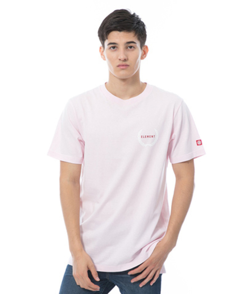 ELEMENT(エレメント)の「ELEMENT メンズ HARDGOODS SS Tシャツ(Tシャツ/カットソー・メンズ・ライトピンク/ホワイト/ブラック・MEDIUM/LARGE)」の1枚目の写真