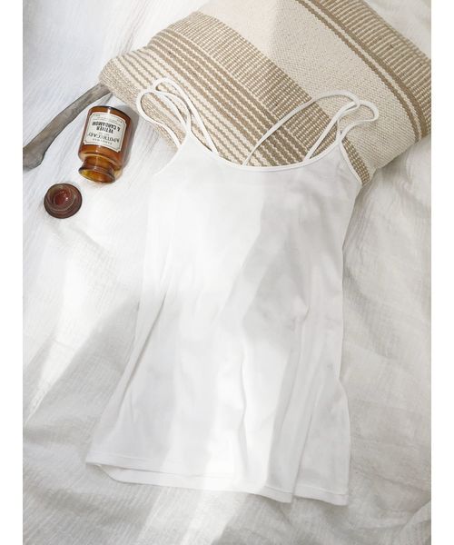 Ungrid(アングリッド)の「BASICキャミソール(キャミソール・レディース・ライトグレー/ブラック/オフホワイト・FREE)」の1枚目の写真