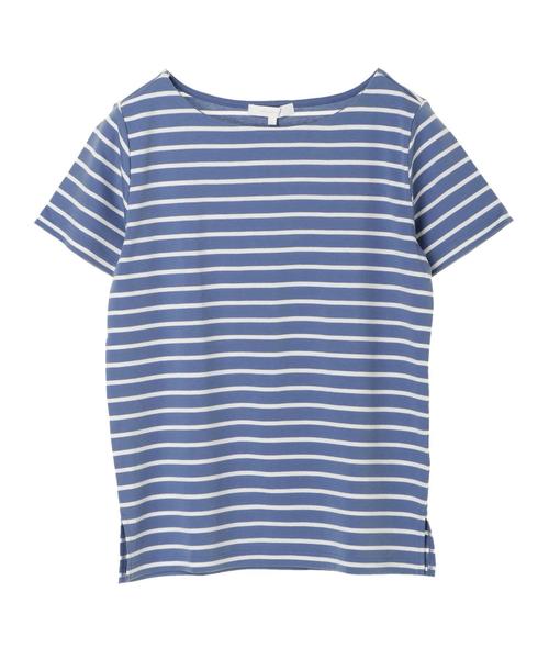 AMERICAN HOLIC（アメリカンホリック）の「・60新彊綿スムース ボートネックTEE★（Tシャツ/カットソー・レディース・サックスブルー/ラベンダー/ネイビー/その他25/チャコールグレー/その他26/オフホワイト/グレー系その他・M/L）」の18枚目の写真