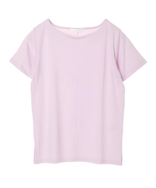 AMERICAN HOLIC（アメリカンホリック）の「・60新彊綿スムース ボートネックTEE★（Tシャツ/カットソー・レディース・サックスブルー/ラベンダー/ネイビー/その他25/チャコールグレー/その他26/オフホワイト/グレー系その他・M/L）」の13枚目の写真