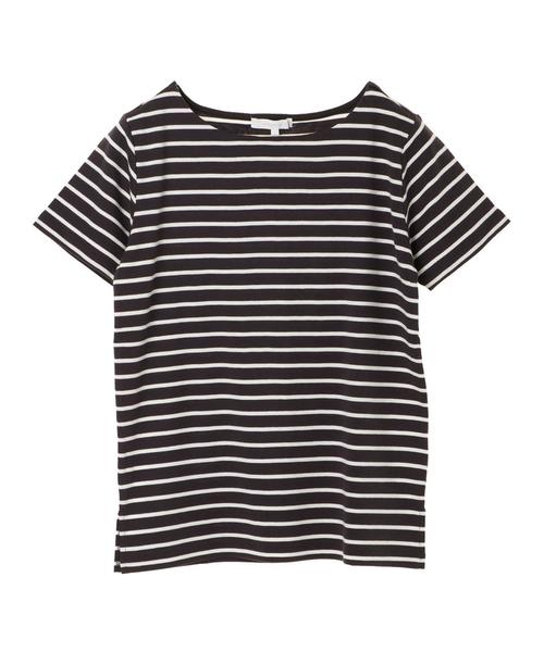 AMERICAN HOLIC（アメリカンホリック）の「・60新彊綿スムース ボートネックTEE★（Tシャツ/カットソー・レディース・サックスブルー/ラベンダー/ネイビー/その他25/チャコールグレー/その他26/オフホワイト/グレー系その他・M/L）」の15枚目の写真